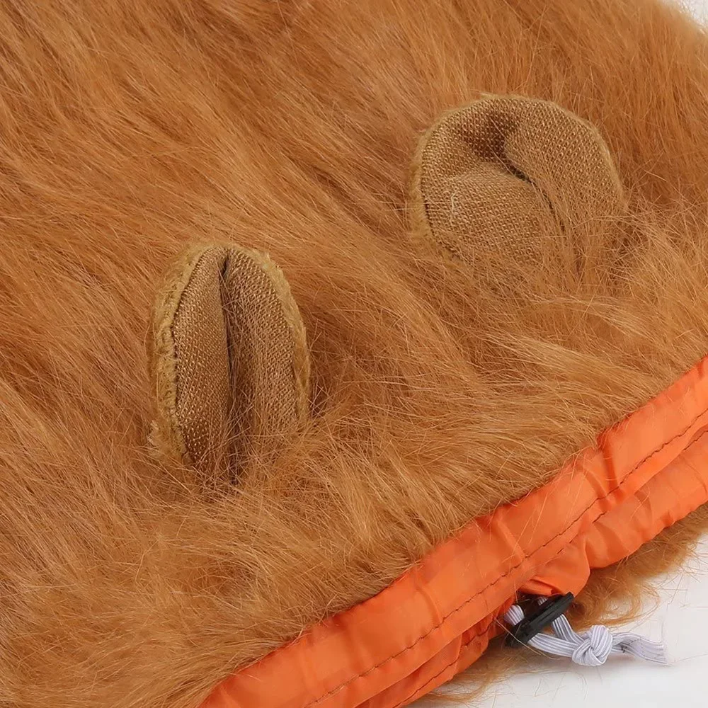 Peruca Juba de Leão para Cães Médios e Grandes com Orelha - Imagem 4