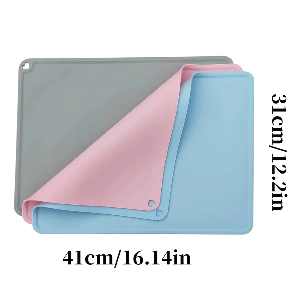Tapete de Silicone para Comida de Pet Antiderrapante e Impermeável - Imagem 4
