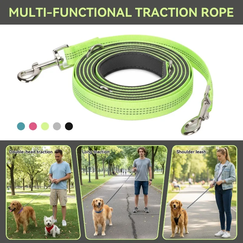 Coleira Multifuncional para Cães Transversal com Alça Refletiva - Image 5
