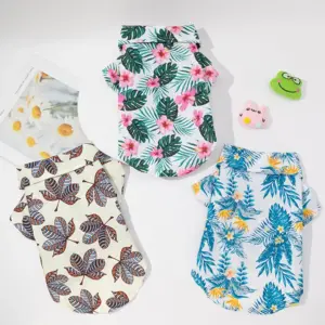 camisa pet estampa havaiana para cães