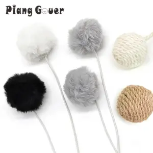 bolinha de sisal para gatos pendurar
