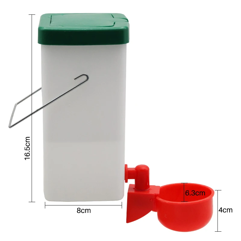 Bebedouro 1000ml para Coelhos e Aves com Tigela Removível - Imagem 2