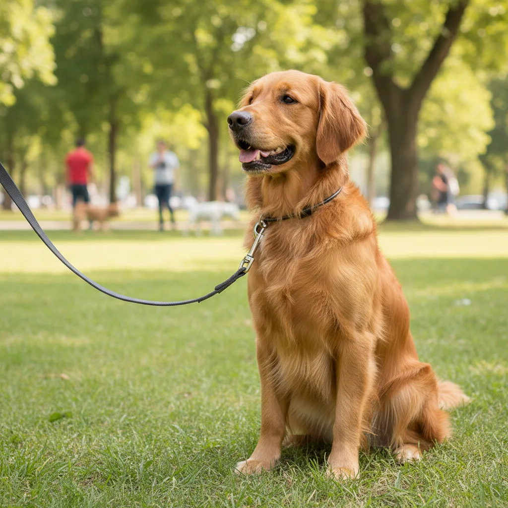 Coleira para Cães em Aço Revestido com Corda Ajustável - Imagem 2