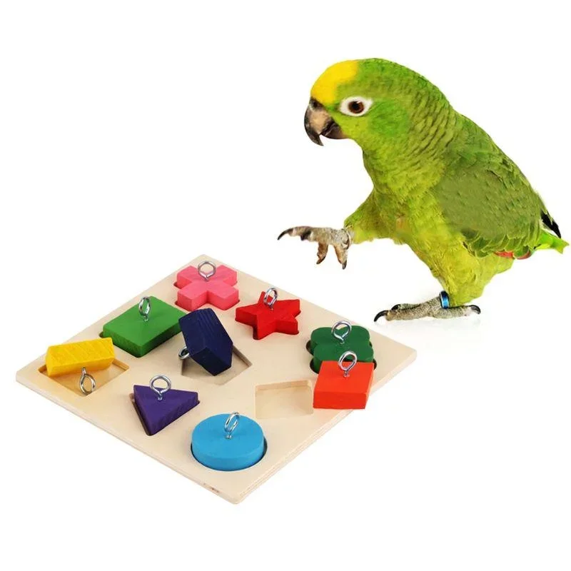 brinquedo de madeira para papagaio