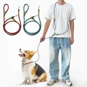 guia de nylon refletiva para cães