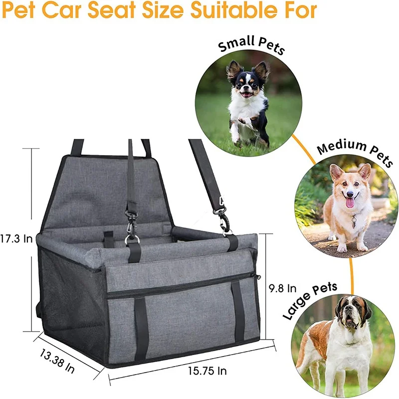 Capa Assento Carro Cães e Gatos Dobrável Universal - Imagem 6