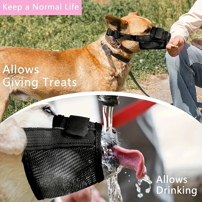 Focinheira para Cães de Malha Respirável Ajustável - Image 4
