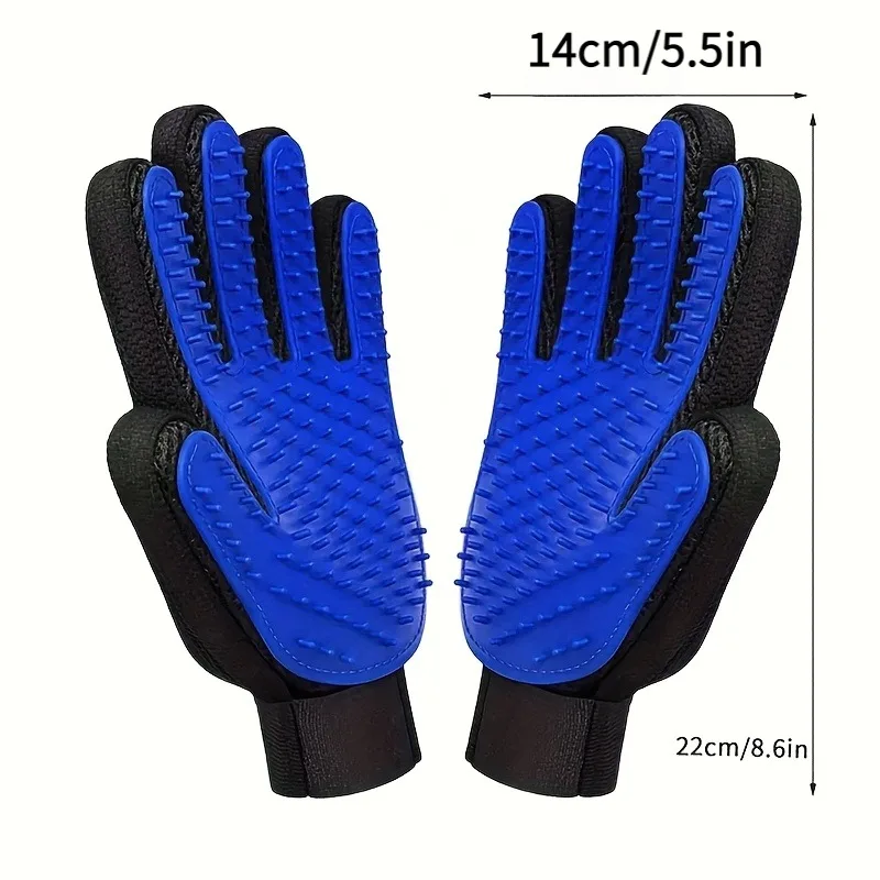 Luva de Silicone para Cães e Gatos 2 em 1 para Remover Pelos Soltos - Imagem 3
