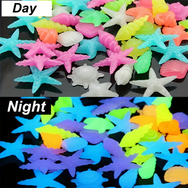 Pedras Luminosas para Aquário 100 Peças Formatos Marinhos - Imagem 4