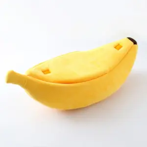 cama toca banana pet pelúcia