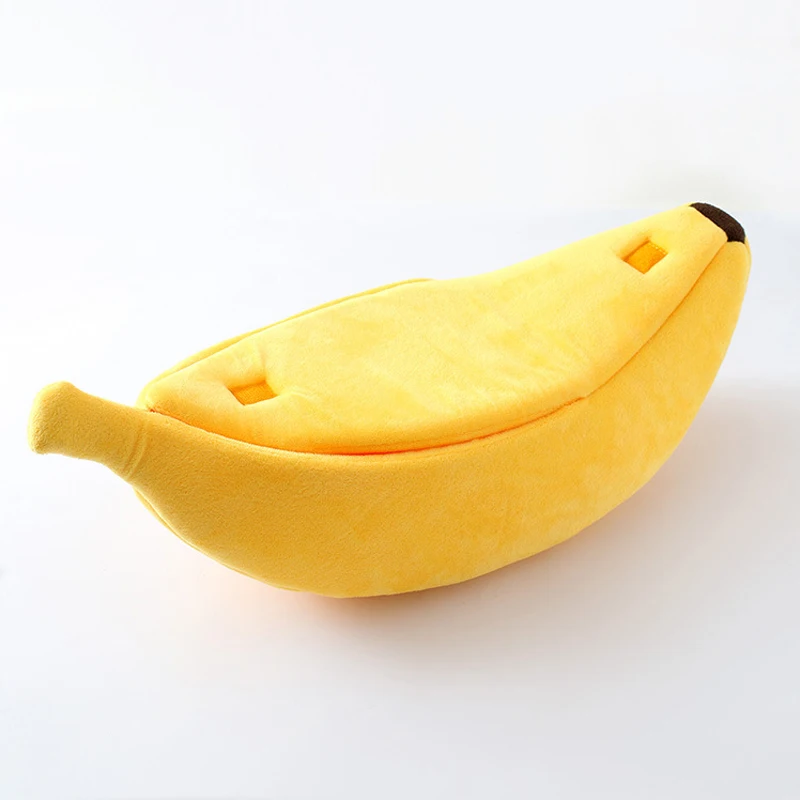 cama toca banana pet pelúcia
