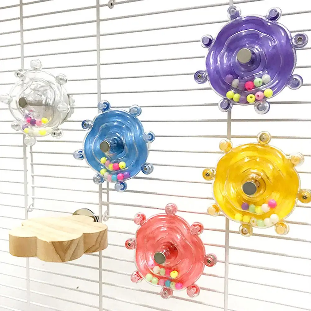 Brinquedo Interativo para Papagaios Dispensador de Petiscos Rotativo - Imagem 2