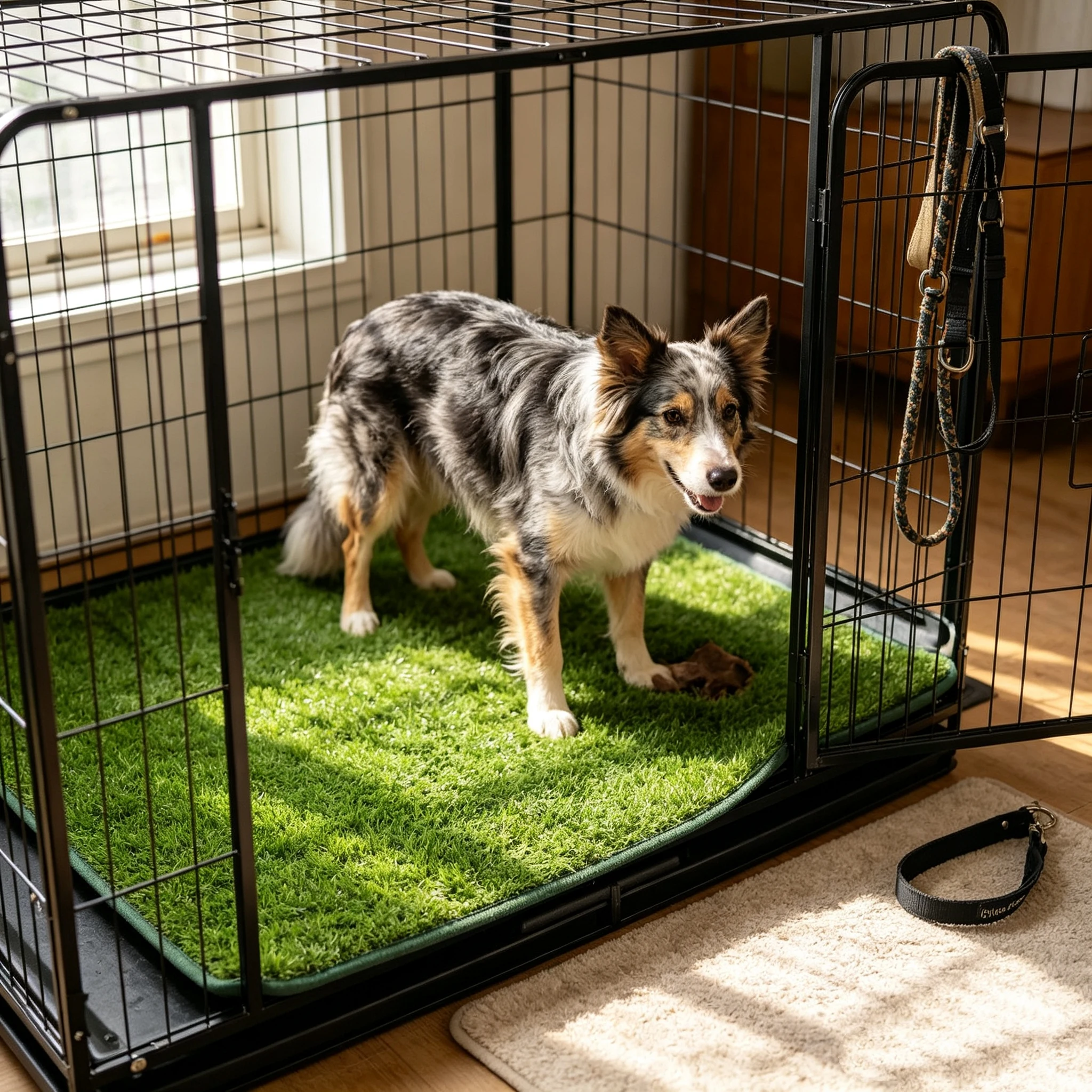 Tapete de Grama Artificial Lavável para Cães com Base Antiderrapante - Imagem 5