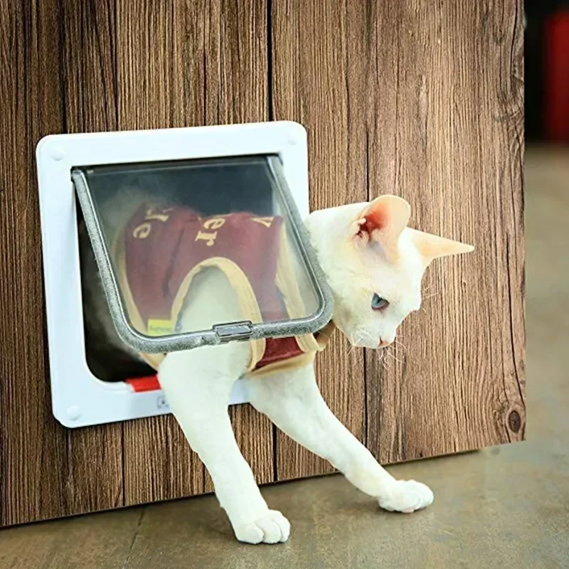 Porta para Cães e Gatos de Plástico ABS com Trava de 4 Vias - Imagem 6