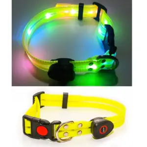 coleira led para cães e gatos