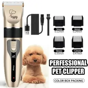 aparador de pelos para cães recarregável