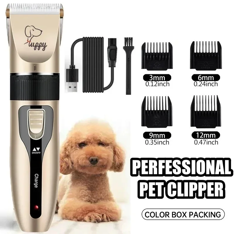 aparador de pelos para cães recarregável