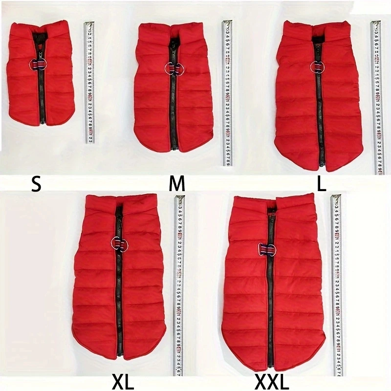 Casaco Acolchoado para Cães Pequenos à Prova de Vento para Inverno - Image 3