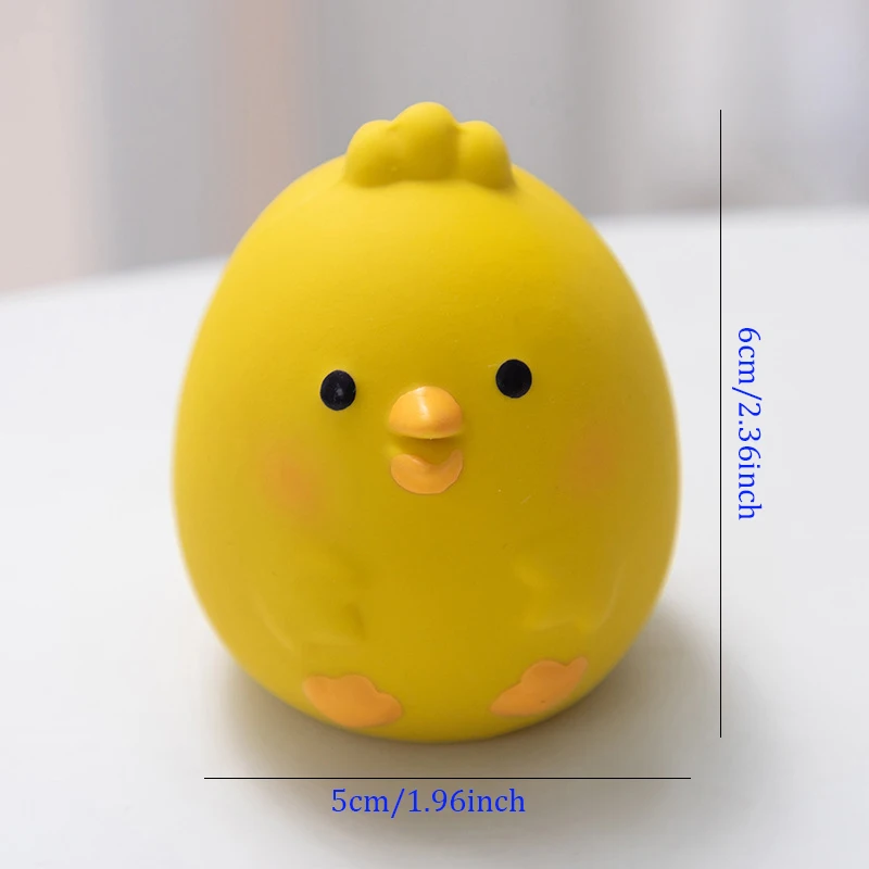 Brinquedo de Borracha para Cães Frango Estampado Squeaky - Imagem 4
