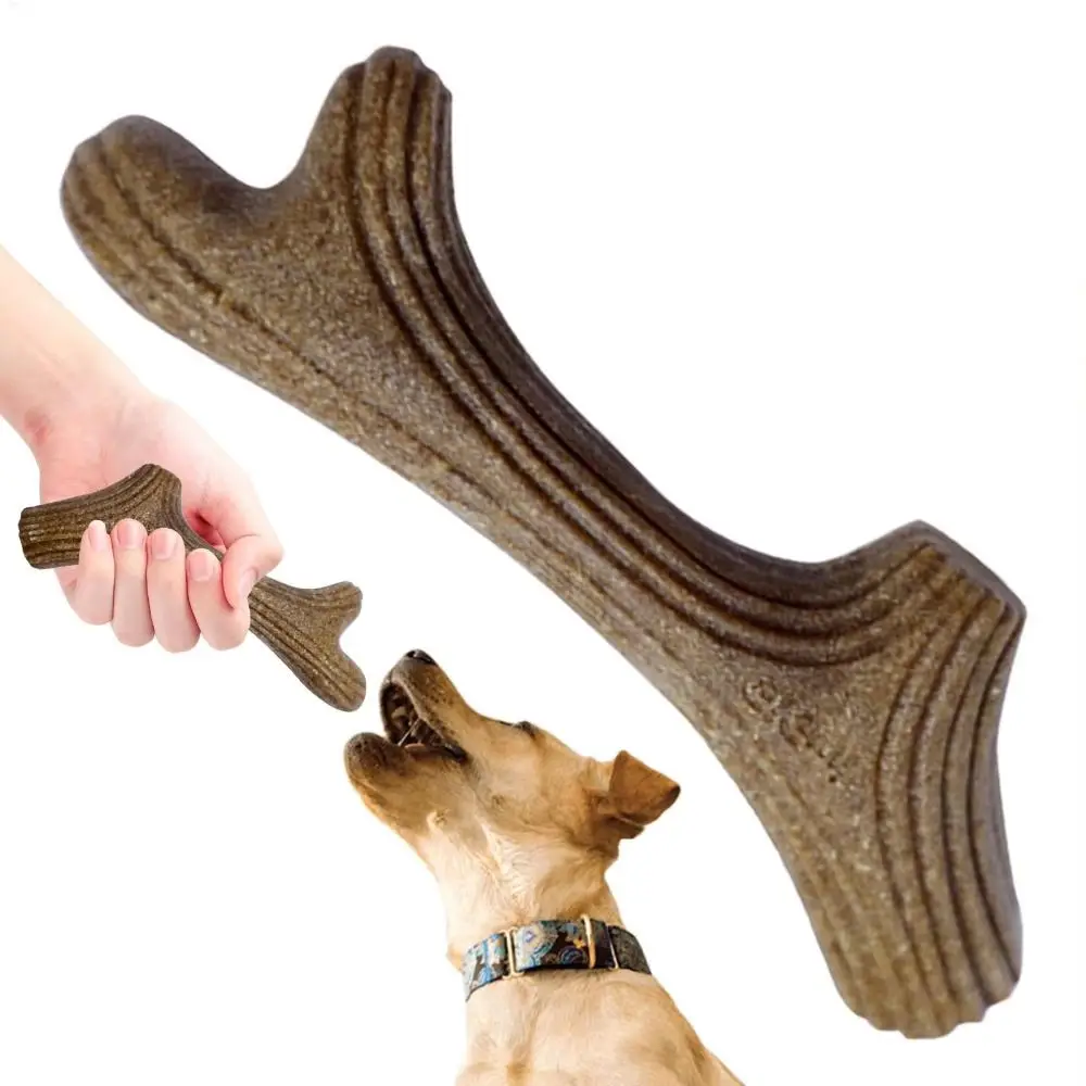 Brinquedo Mastigável para Cães de Madeira com 18,4 cm para Mastigadores Agressivos - Imagem 2