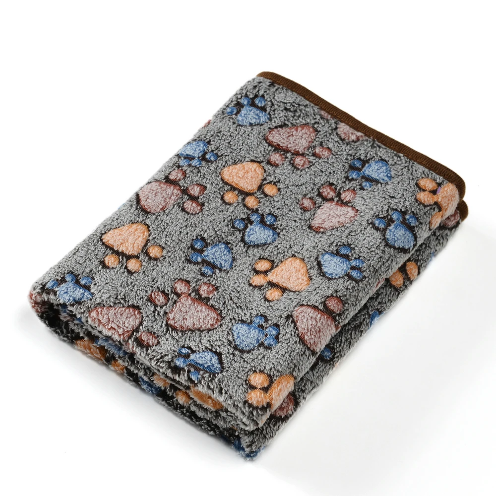 Cobertor para Cães e Gatos de Fleece com Estampa de Pata - Image 5