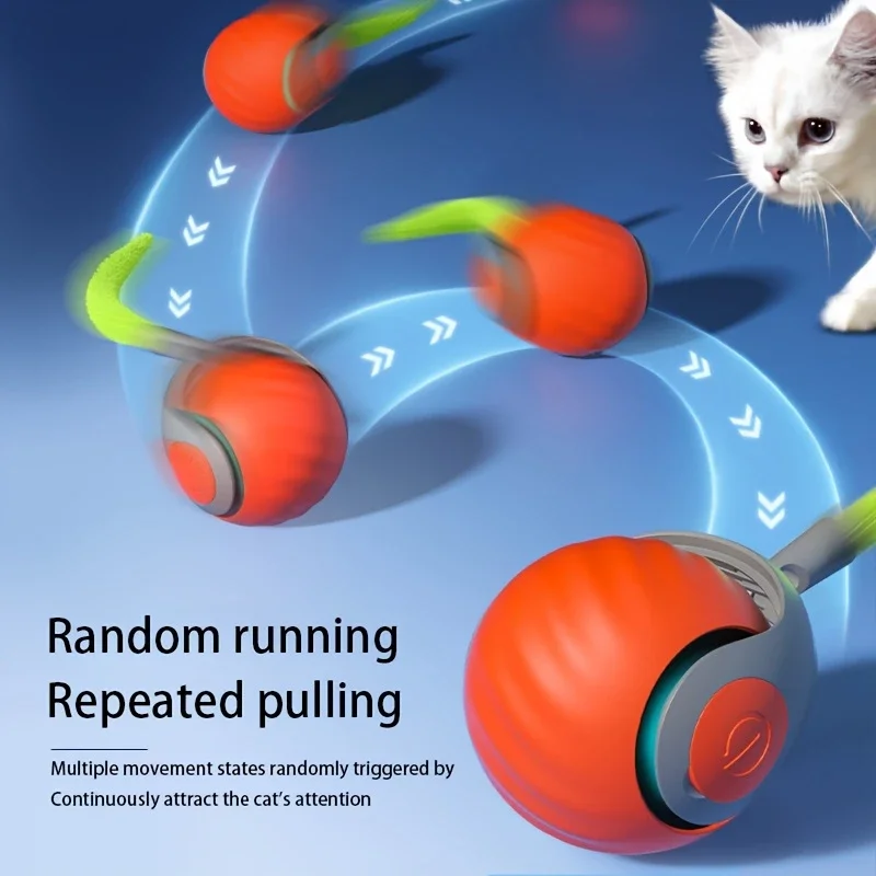 Brinquedo Bola Interativa para Gatos Recarregável USB com Sensor de Movimento - Imagem 3