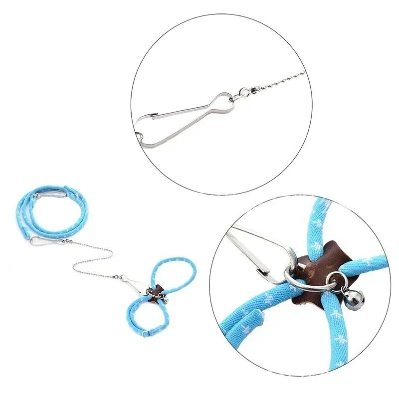 Trela Ajustável para Hamster e Pequenos Pets com Sino e 83 cm - Imagem 6
