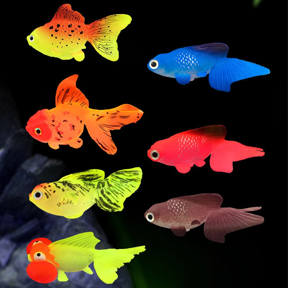 Peixe Artificial para Aquário de Silicone que Brilha no Escuro - Imagem 6
