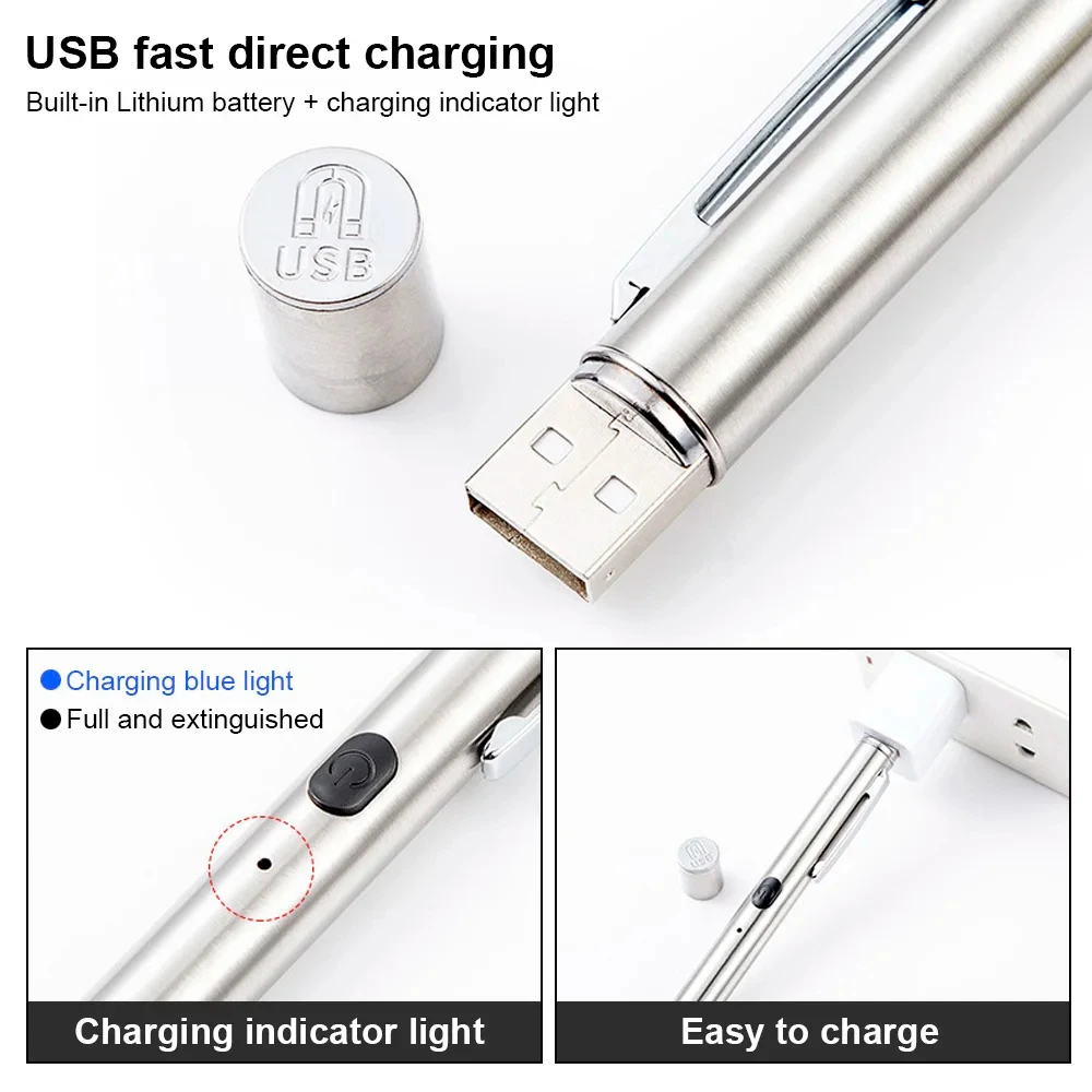 Lanterna UV 365 nm para Detecção de Fungos em Pets Recarregável USB - Imagem 2