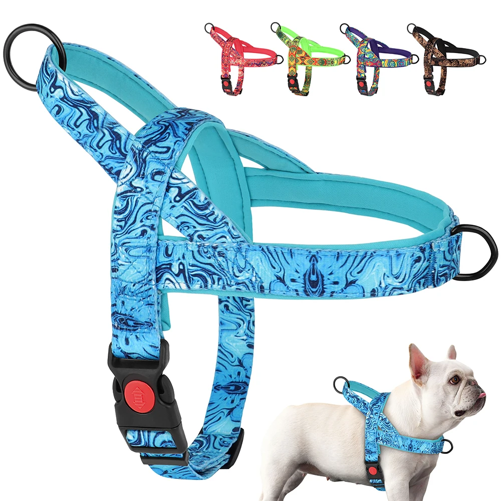 arnês de nylon ajustável para cães