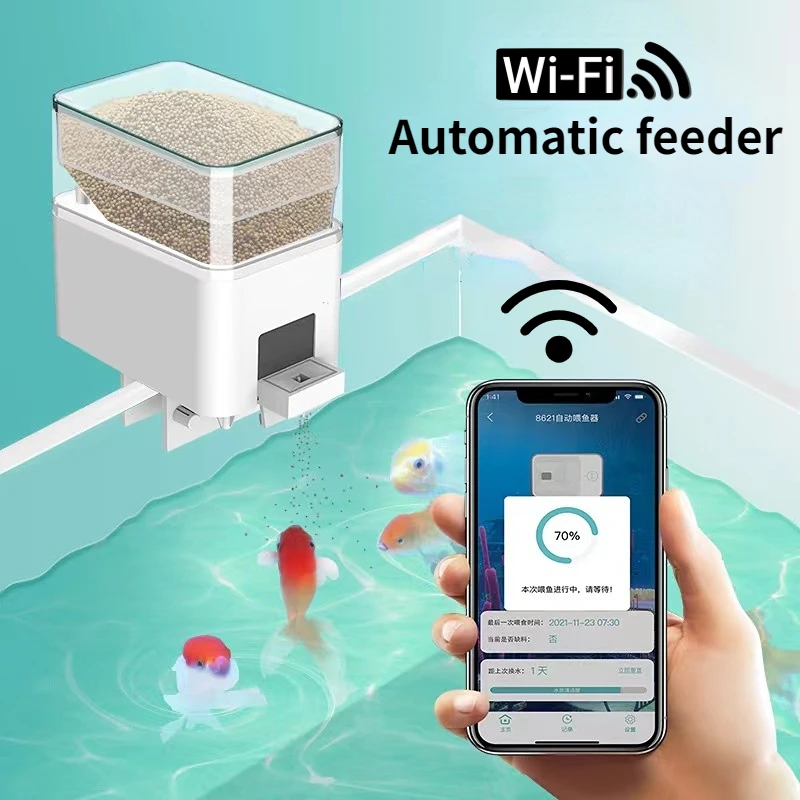 alimentador automático para aquário com wi-fi