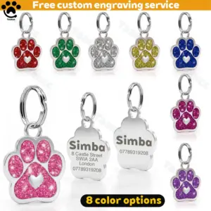 etiqueta de identificação para cães e gatos