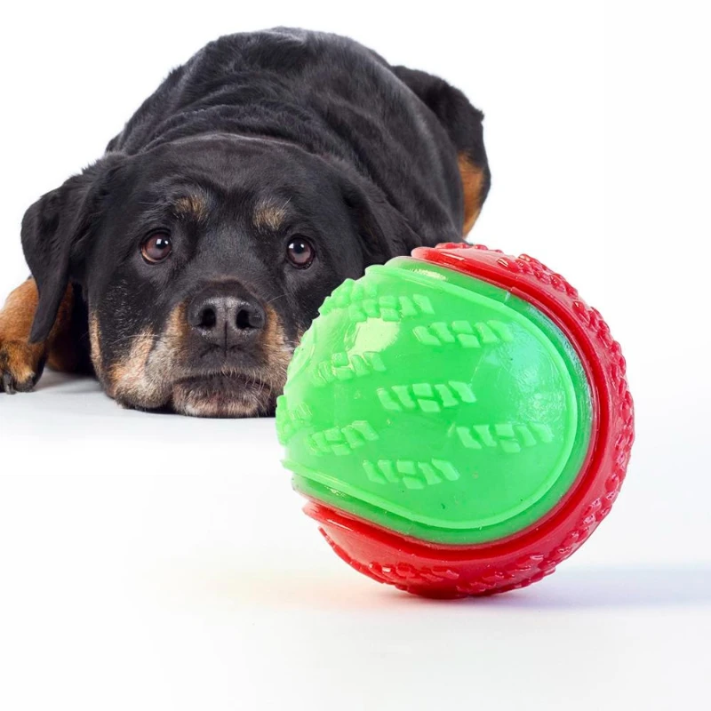 Bola de Silicone para Cães com Som de 6,5 cm - Imagem 4