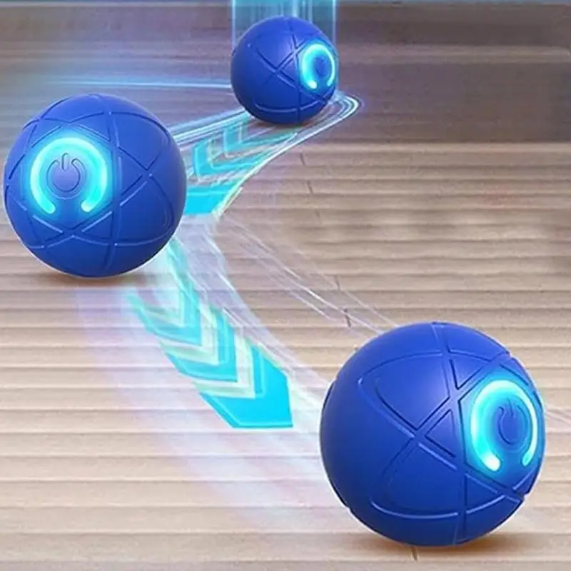 Brinquedo Bola de Rolamento para Cães Recarregável USB com LED - Imagem 4