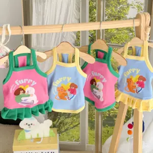 vestido respirável para cães e gatos pequenos