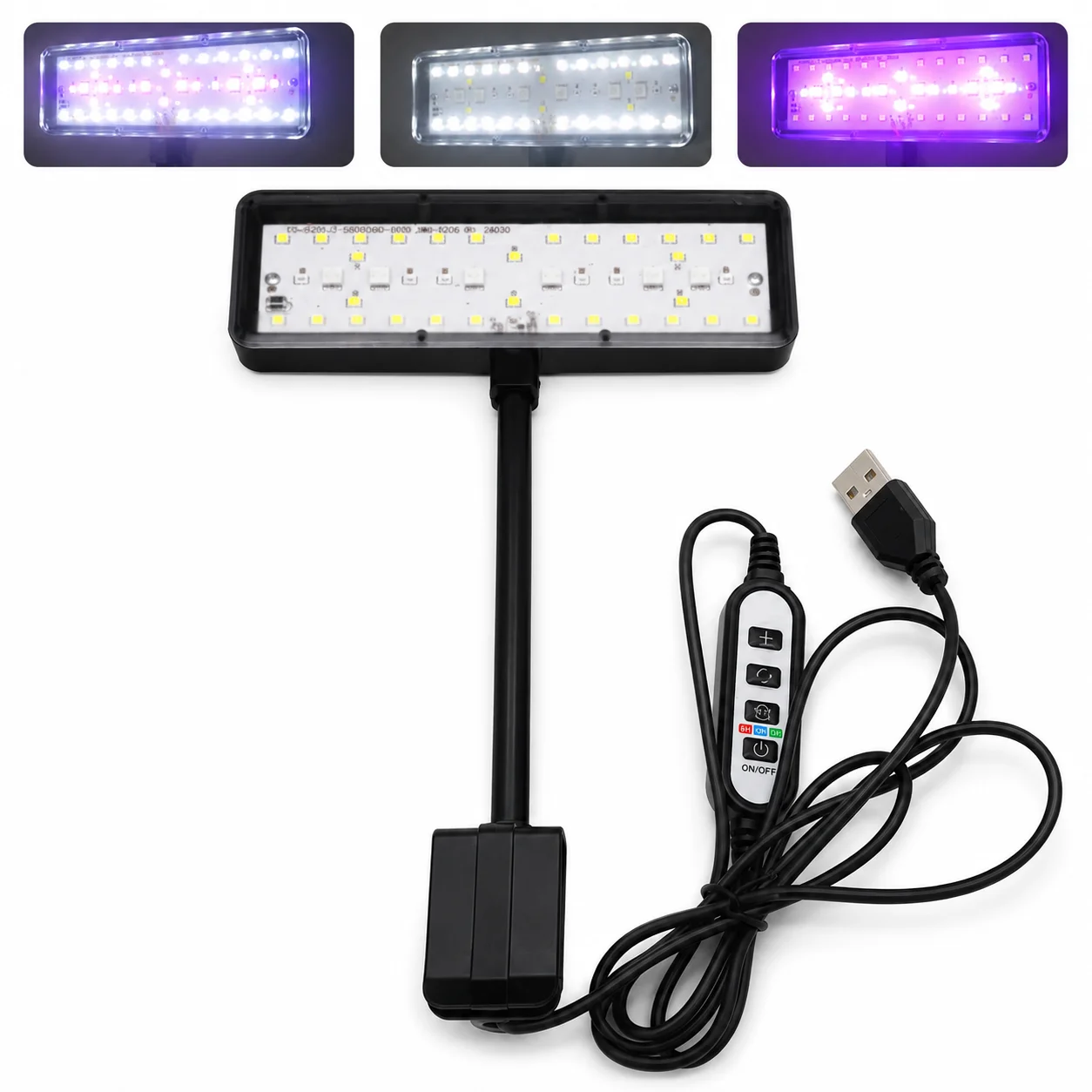 luz LED USB para aquário