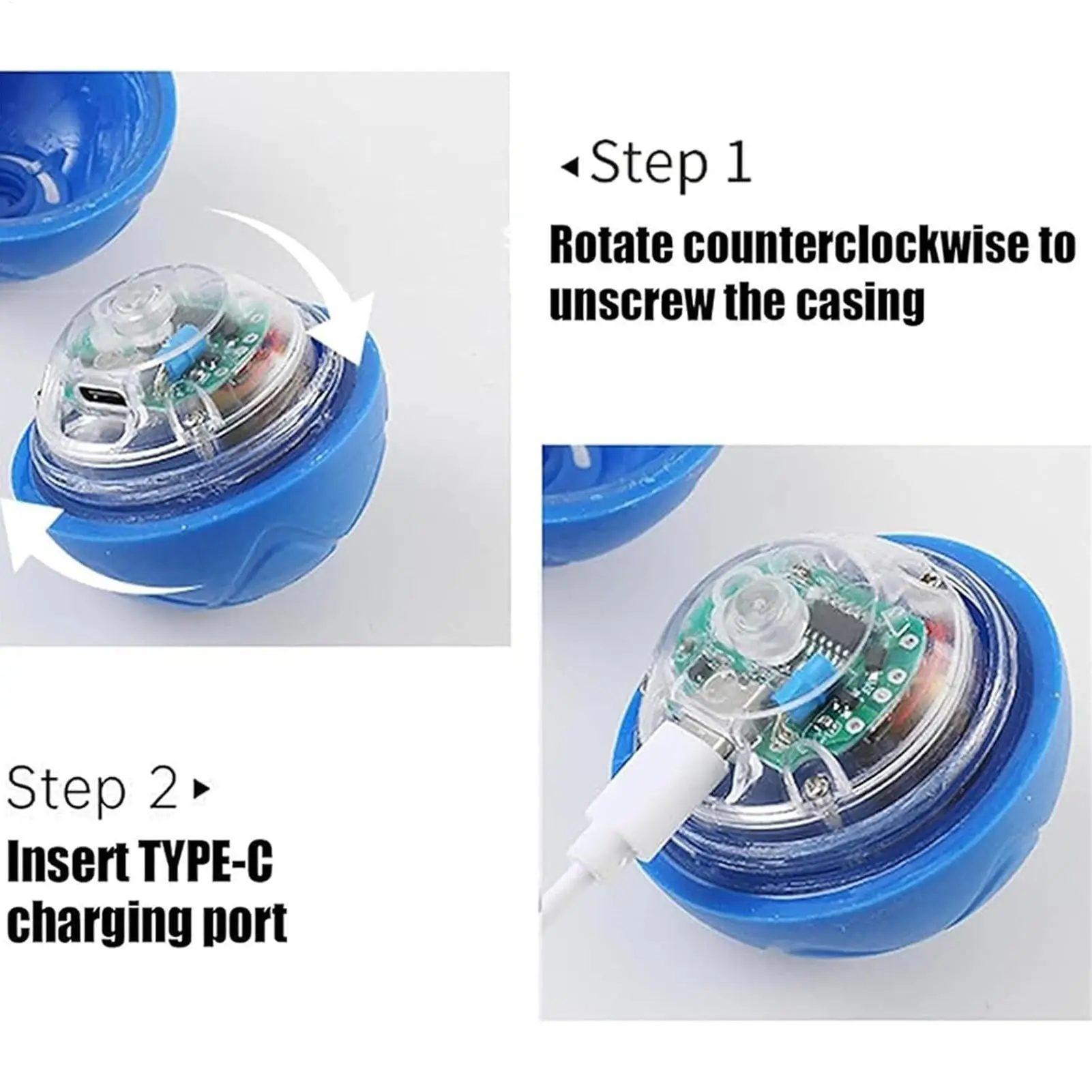 Bola Interativa para Cães Recarregável USB com LED - Imagem 3