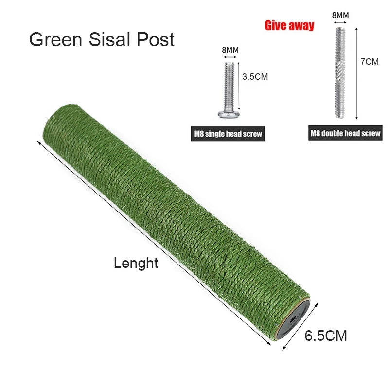 Poste Arranhador para Gatos de Sisal com Parafuso M8 - Imagem 6