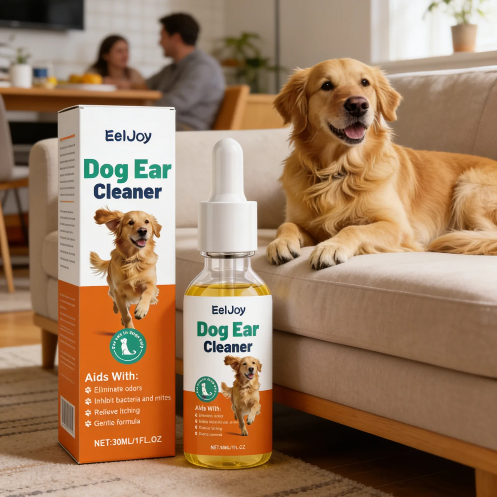 Limpador de Ouvidos EelJoy para Cães 30ml com Fórmula Suave - Imagem 3