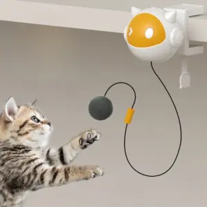 brinquedo para gatos bola elétrica a pilha