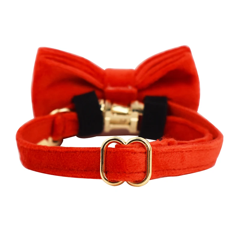 Coleira de Veludo Personalizada para Cães e Gatos com Gravação - Imagem 4