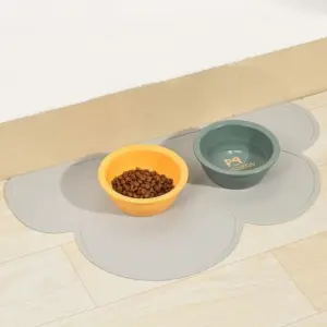 tapete de alimentação para cães e gatos de silicone
