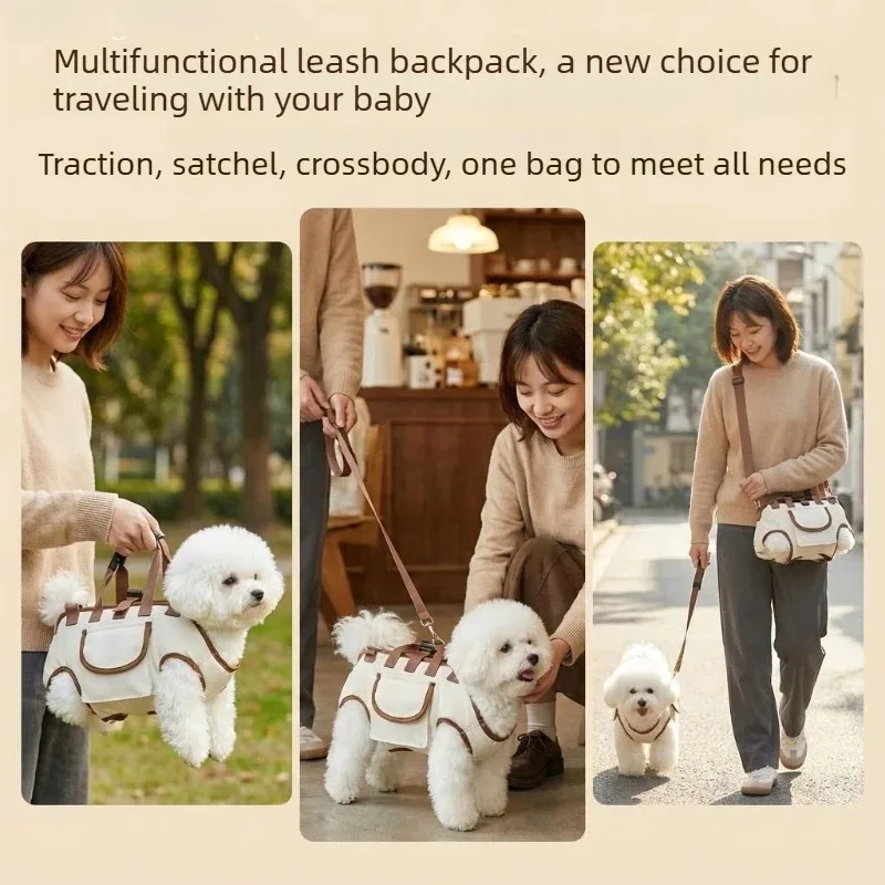 Mochila de Transporte para Cães Ajustável para Viagem com Alças Acolchoadas - Imagem 3