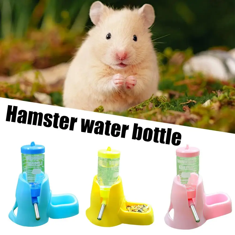 Bebedouro para Hamster e Pequenos Animais Plástico com Recipiente para Comida - Imagem 2