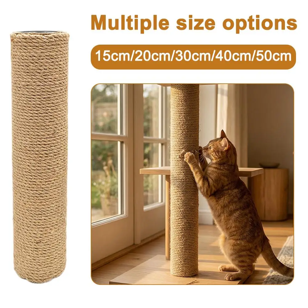 Poste Arranhador para Gatos de Sisal 7 cm Diâmetro com Porca M8 - Imagem 2