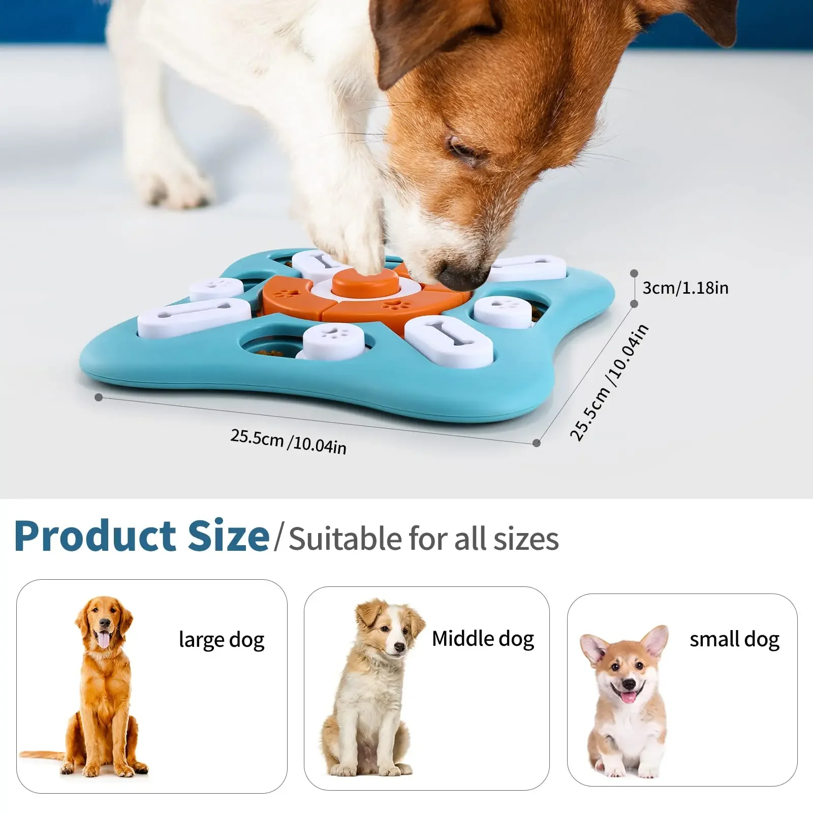 Brinquedo Quebra-Cabeça para Cães com Alimentador Lento - Imagem 6