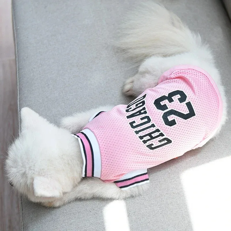 Camiseta de Basquete para Cães de Malha Respirável para Verão - Imagem 4