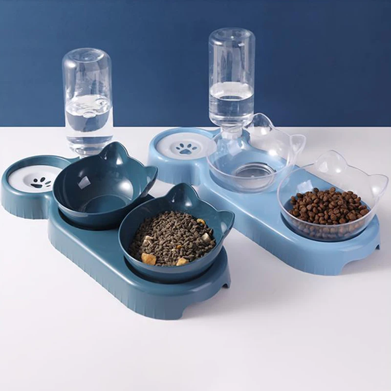 Comedouro Automático para Gatos e Cães Pequenos 3 em 1 com Tigelas Removíveis - Imagem 2