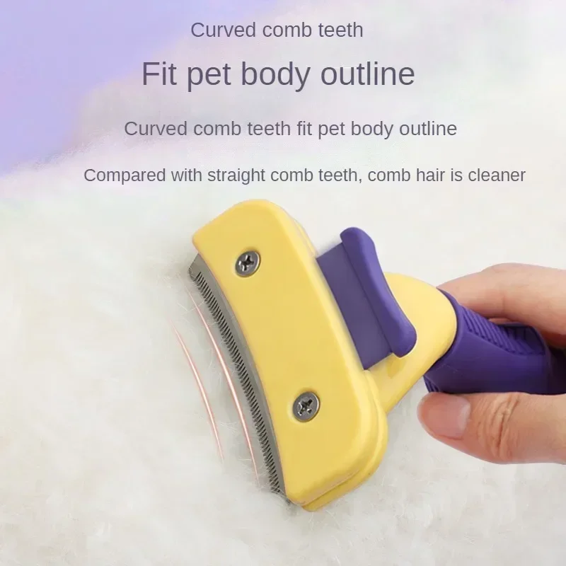 Pente Removedor de Pelos para Cães e Gatos Destacável - Imagem 2