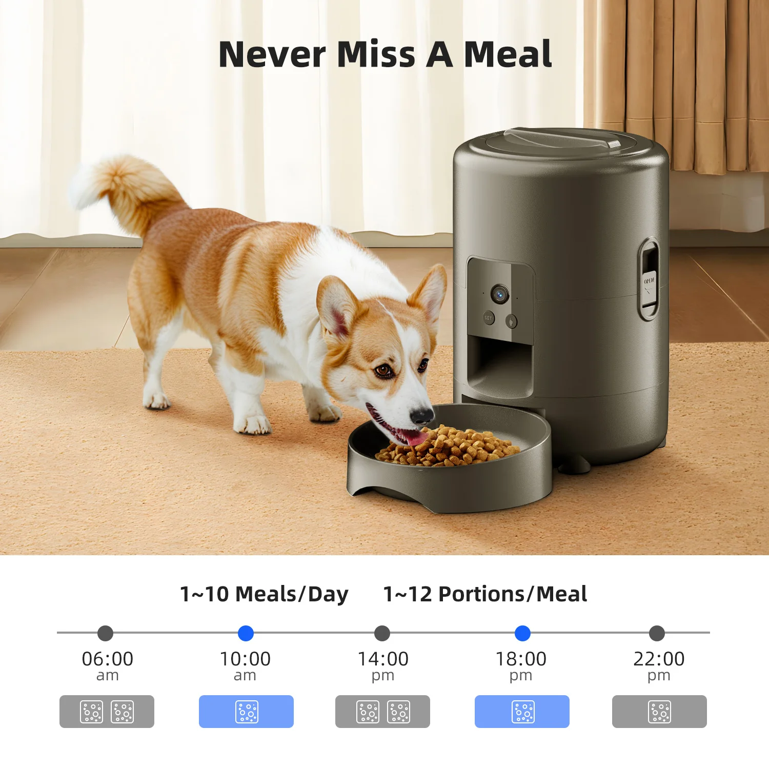 Alimentador Automático para Gatos e Cães 2 L com APP - Imagem 3